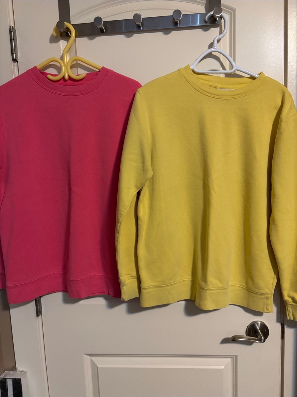 Women’s Crewneck Sweater - Pink and Yellow
